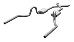 Pypes CHEVELLE 3" Crossmember-back System w/ X-pipe RacePro