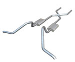 Pypes B-Body Crossmember Back Hybrid 3 in to 2.5 in Exhaust with X-pipe and Violator Mufflers