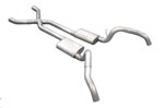 Pypes Camaro Crossmember-back 3" Quarter-Exit System w/ X-pipe Violator