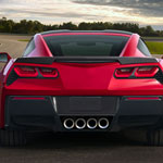 SPEC-D Tuning Chevrolet Corvette C7 Trunk Lid Spoiler - Matte Black; 2014-2018