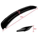 SPEC-D Tuning Ford Mustang Glossy Black Rear Wing Spoiler - Glossy Black; 2015-2021