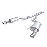 Stainless Works 2024 Mustang GT Catback Dual Tips Redline Sound H-Pipe Factory Connect Exhaust; 2024-2024