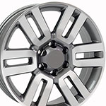 OE Wheels 20 Replica Wheel TY10 4Runner Rim 20x7 Gunmetal Machd Wheel Toyota Tundra 2000-2006; 2000-2006