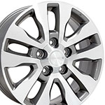 OE Wheels 20 Replica Wheel TY11 Toyota Tundra Rim 20x8 Silver Machd Wheel Toyota Tundra 2007-2022