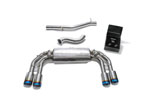 ARMYTRIX Stainless Steel Valvetronic Catback Exhaust System Volkswagen Golf with Quad Blue Tips