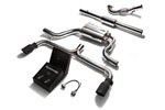 ARMYTRIX Stainless Steel Valvetronic Catback Exhaust System Volkswagen Scirocco with Dual Blue Tips