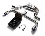 ARMYTRIX Stainless Steel Valvetronic Catback Exhaust System Volkswagen Golf / GTI with Dual Blue Tips; 2008-2013