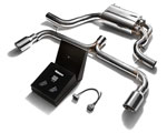 ARMYTRIX Stainless Steel Valvetronic Catback Exhaust System Volkswagen Golf / GTI with Dual Chrome Tips; 2008-2013