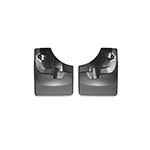 WeatherTech 2019+ Ford Ranger No Drill Rear Mudflaps - Black