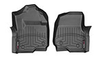 WeatherTech 2017 Ford Super Duty (Super Cab / Crew Cab) Front FloorLiners - Black; 2017-2017