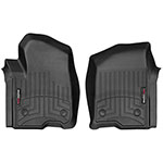 WeatherTech 2019+ Chevrolet Silverado 1500 Crew Cab Front FloorLiner - Black