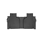 WeatherTech 19-23 Chevrolet Silverado 1500 Crew Cab (1st Row Bench Seats) Rear FloorLiner - Black; 2019-2023