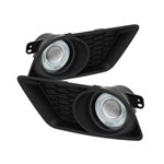 Spyder Dodge Charger Halo Projector Fog Lights - Clear - (FL-P-DCH2011-C); 2011-2013