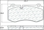 StopTech Street Select Brake Pads Mercedes-Benz S600 Except Armored, Front