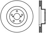 StopTech Subaru Forester Sport Drilled/Slotted Rotor, Front Left; 2003-2008