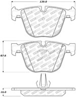 StopTech Street Brake Pads BMW M6, Rear