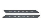 Putco 19-20 Ford Ranger SuperCab - w/ RANGER Etching (2pcs) Black Platinum Door Sills; 2019-2022