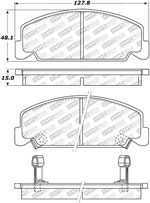 StopTech Street Select Brake Pads Honda CRX Base, Front; 1990-1991