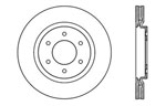 StopTech Nissan Titan Sport Drilled/Slotted Rotor, Front Left; 2007-2015