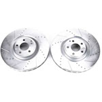 Power Stop 12-18 Mercedes-Benz CLS550 Front Evolution Drilled & Slotted Rotors - Pair