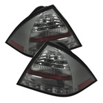 Spyder Mercedes Benz W203 C-Class 4DR Sedan LED Tail Lights - Smoke - (ALT-YD-MBZC05-LED-SM); 2005-2007