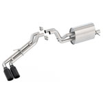 Ford Racing 2019 Ranger 2.3L Ecoboost Side Exit Cat-Back Exhaust System w/ Dual Black Chrome Tips; 2019-2022