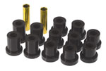 Prothane 56-57 Chevy Full Rear Spring Bushings - Black; 1956-1957