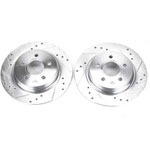 Power Stop 08-13 Volvo C30 Rear Evolution Drilled & Slotted Rotors - Pair; 2008-2013