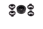 BMR 16-17 6th Gen Camaro Differential Lockout Bushing Kit (Aluminum) - Black