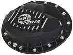 aFe Power Pro Series Rear Differential Cover Black w/Machined Fins 16-17 Nissan Titan XD(AAM 9.5-14); 2016-2017