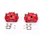 Power Stop 13-15 Acura ILX Front Red Calipers w/Brackets - Pair; 2013-2015