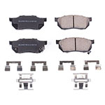 Power Stop 88-91 Honda CRX Front Z17 Evolution Ceramic Brake Pads w/Hardware; 1988-1991