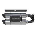 MBRP 2014 Polaris RZR XP 1000 Stacked Dual Slip-On Performance Series Exhaust; 2014-2014