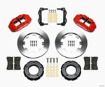 Wilwood Narrow Superlite 4R Front Kit 12.19in Drilled Red 82-86 Jeep CJ; 1982-1986