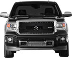 RBP RX-3 Series Studded Frame 1pc. Grille 14-15 GMC Sierra 1500 (Except All-Terrain Edition) - Black; 2014-2015