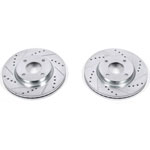 Power Stop 09-14 Nissan Cube Front Evolution Drilled & Slotted Rotors - Pair; 2009-2014