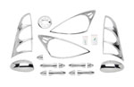 Putco 00-04 Ford Focus (4 Door) DH/MC/TL/HL/FTC Chrome Trim Accessory Kits; 2004-2004