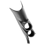 Autometer 11-12 Ford Mustang (Hard Top ONLY) 52mm Black Dual Pillar Pod; 2011-2012