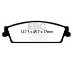 EBC 15+ Cadillac Escalade 6.2 2WD Yellowstuff Rear Brake Pads