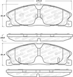 StopTech Street Brake Pads Ford Flex 352mm Front Disc, Front; 2013-2018