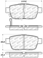 StopTech Street Select Brake Pads Honda Ridgeline, Rear