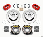 Wilwood Dynapro Lug Mount P/S Park Brake Kit Red Big Ford 2.00in Off Bronco 5 x 5.50