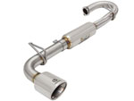 aFe 11-16 Scion TC L4-2.5L 304SS 2-1/4in to 2-1/2in Axle-Back Takeda Exhaust w/ Polished Tip; 2011-2016