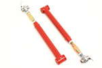 BMR Camaro Lower Control Arms, On-car Adjustable with Polyurethane & Rod End Combo Red; 1982-2002