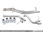 AWE Tuning Porsche Macan Turbo 3.6L Turbo Touring Edition Exhaust System - Diamond Black 102mm Tips