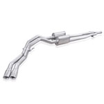 Stainless Works GMC Sierra Exhaust System with Y-pipe Exits Behind Passenger Rear Tire