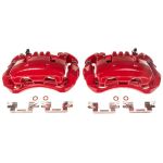 Power Stop 11-13 Nissan Leaf Front Red Calipers w/Brackets - Pair; 2011-2013