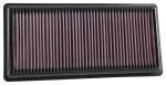 K&N 2016 Cadillac CT6 L4-2.0L F/I Replacement Drop In Air Filter; 2016-2016