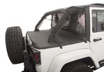 Rampage 2007-2018 Jeep Wrangler(JK) Unlimited 4-Door Trailview Tonneau Top - Black Diamond