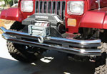 Rampage 1976-1983 Jeep CJ5 Double Tube Bumper - Stainless; 1976-1983